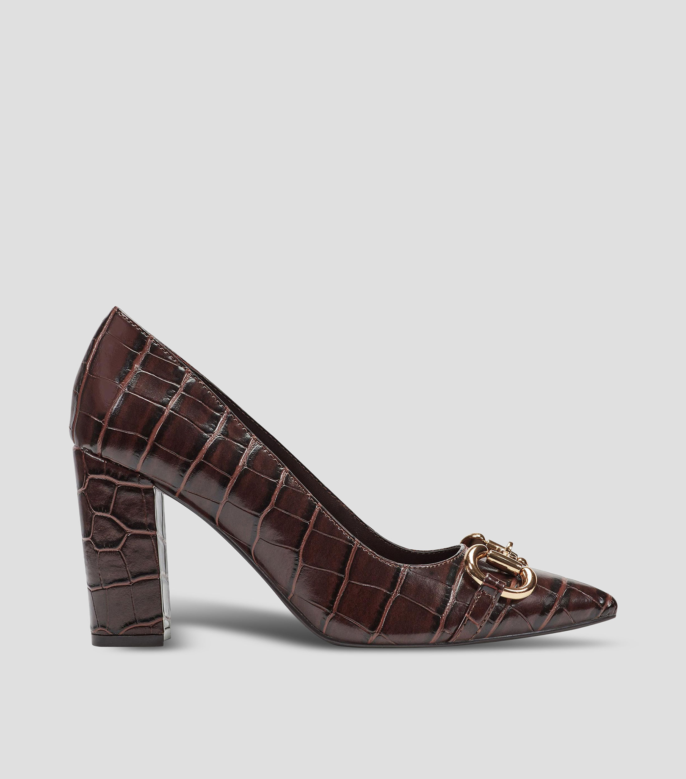 Zapatillas con tacón medio cuadrado Mujer